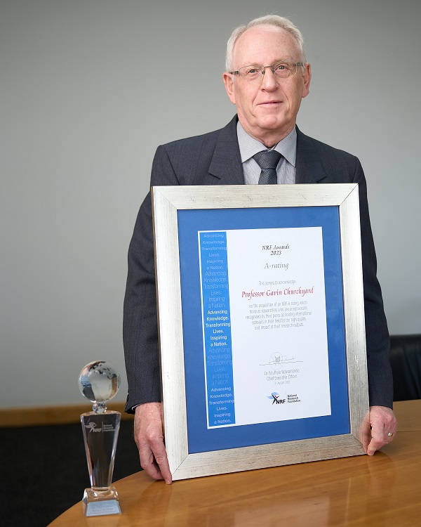 Prof. Gavin Churchyard receives A-rating from National Research Foundation