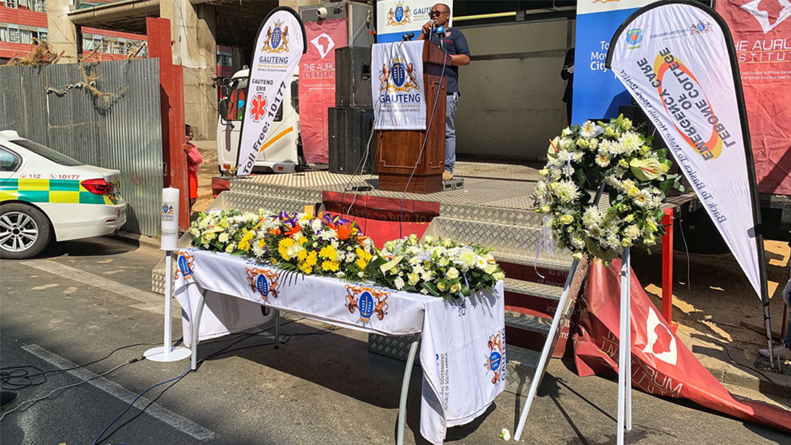 The Aurum Institute supports commemoration of Bank of Lisbon fire