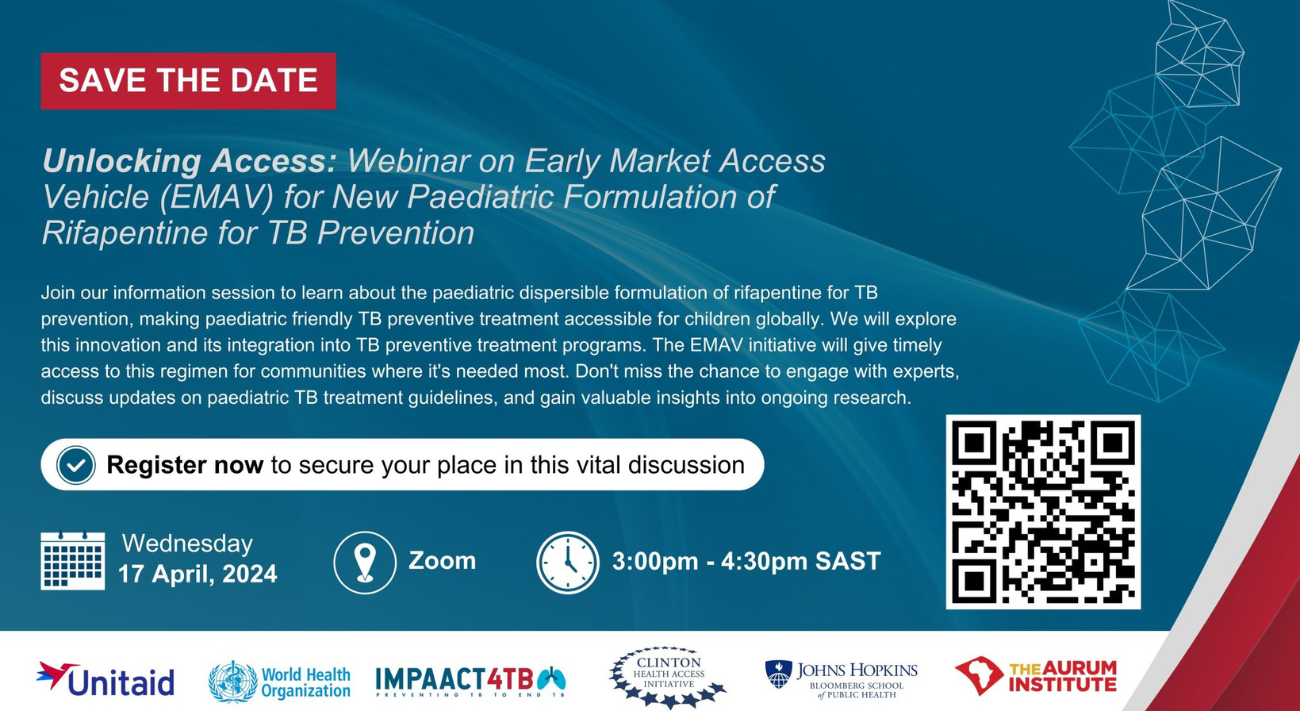 Revolutionising Pediatric TB Prevention: Insights from the Rifapentine Dispersible Formulation Webinar