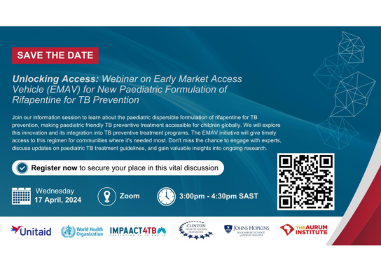 Revolutionising Pediatric TB Prevention: Insights from the Rifapentine Dispersible Formulation Webinar