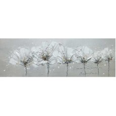 Flowers Grey Canvas ARTG3
