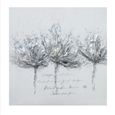 Flowers Grey Canvas ARTG4A