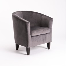 Kelly Velvet Tub Armchair