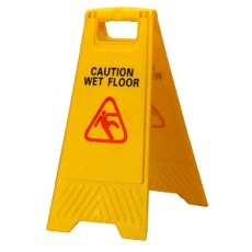 Caution Board: Wet Floor