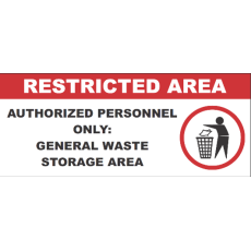 Restricted Area - General Waste