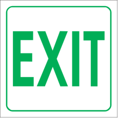 Exit Safety Sign