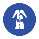 Lab Coat Protection Safety Sign
