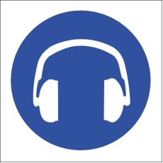 Hearing Protection Safety Sign